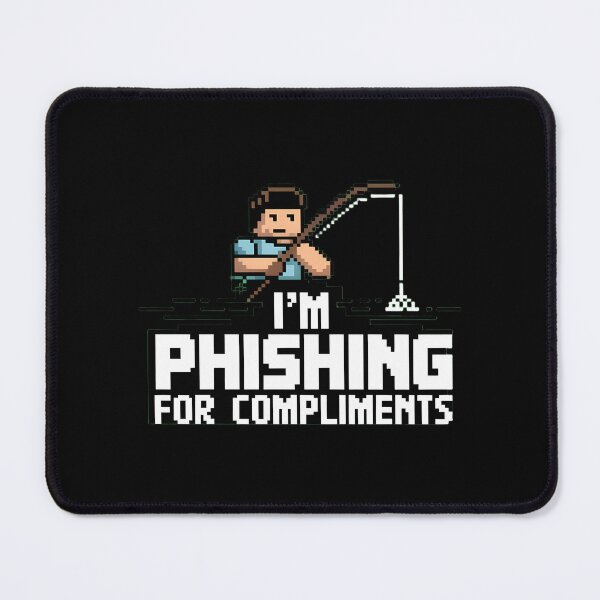 Item preview, Cybersecurity Humor: Pixel Phishing Joke designed and sold by Into The Rabbit Hole.
