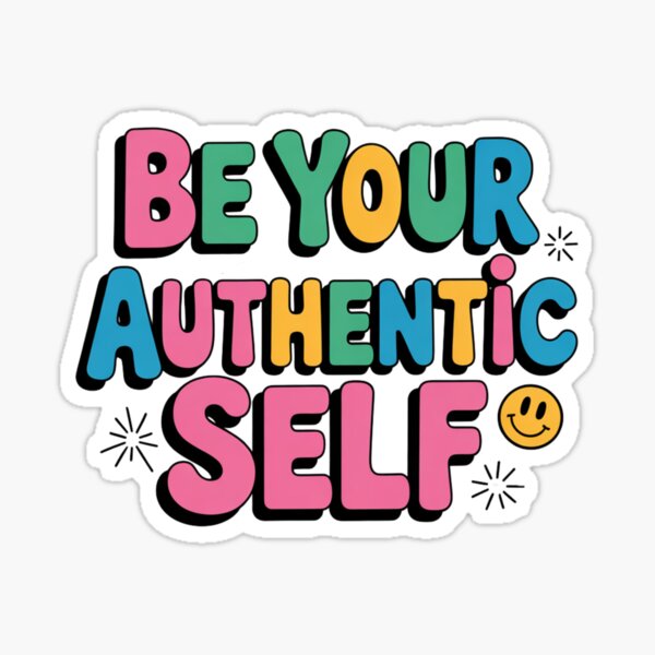 Item preview, Be Your Authentic Self - Colorful Inspirational Art designed and sold by HustleBossLady247.