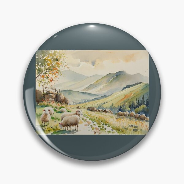 Item preview, Sunset over Dartmoor2（watercolour + AI) designed and sold by artsmeow.