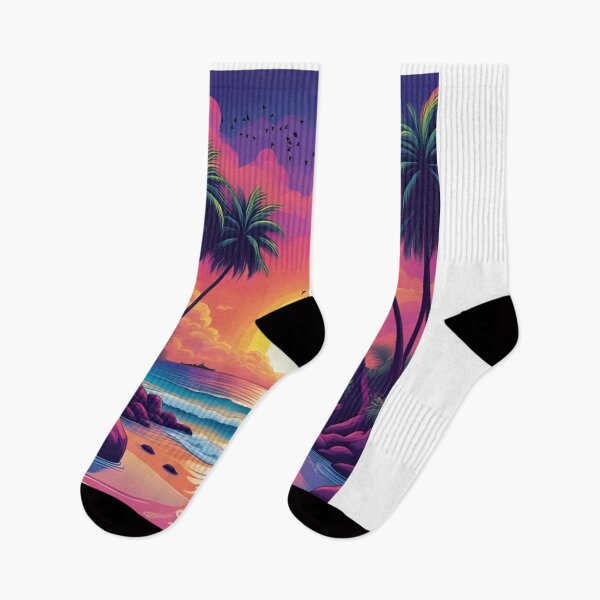 Item preview, Sunset Beach Tropical Palm Tree designed and sold by Fateh-Kro ⭐⭐⭐⭐⭐.