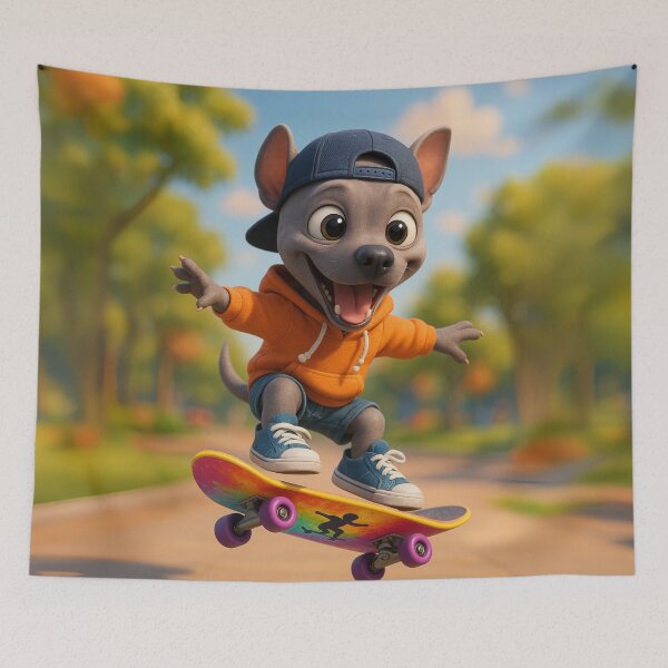 Item preview, Skater American Hairless Terrier designed and sold by Sillytoe.