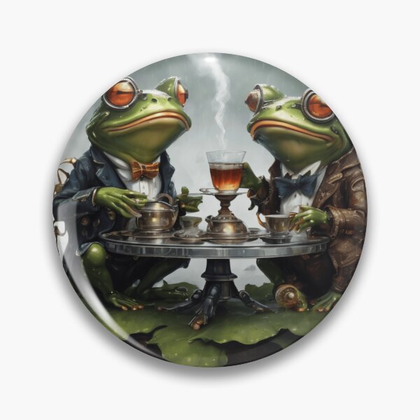 Item preview, Tea Time For Frogs designed and sold by NoraRoseArts.