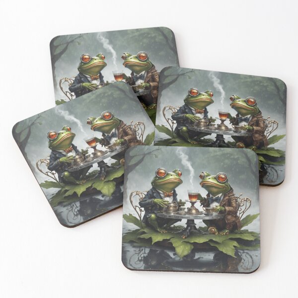 Item preview, Tea Time For Frogs designed and sold by NoraRoseArts.