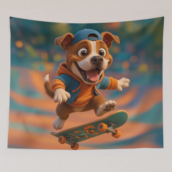 Item preview, Skater American Staffordshire Terrier designed and sold by Sillytoe.