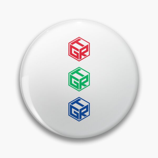 Item preview, GTR Cube Logo Geometric Hex Design in Red, Green & Blue designed and sold by thundergearshop.