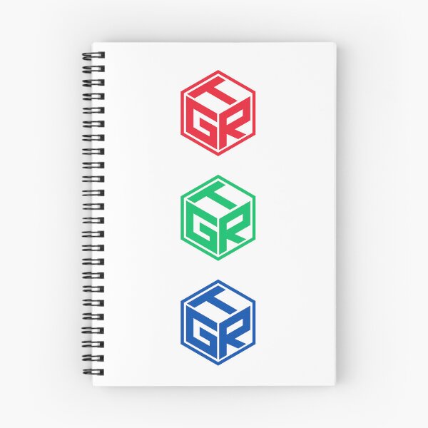 Item preview, GTR Cube Logo Geometric Hex Design in Red, Green & Blue designed and sold by thundergearshop.