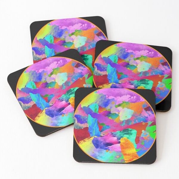 Item preview, colorful collage circle designed and sold by chambergambit.