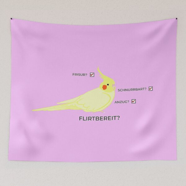 Item preview, Flirt Mode Lutino Cockatiel designed and sold by Birbosaurus.