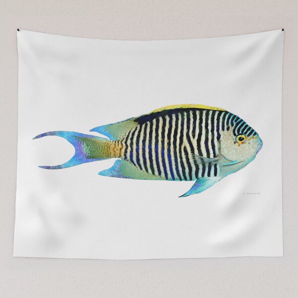 Item preview, Sea Angel Angelfish Art designed and sold by Sharon Cummings Art.
