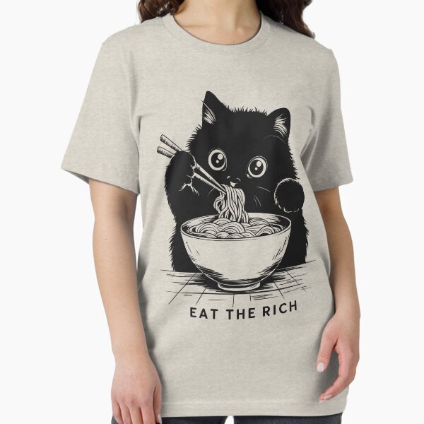 Artikel-Vorschau von Eat The Rich Black Cat Lustiger politischer Antikapitalismus, designt und verkauft von CutenessKlub.