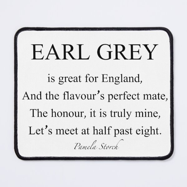 Item preview, Earl Grey Poem - An English Tea Poem by Pamela Storch designed and sold by Pamela Storch.