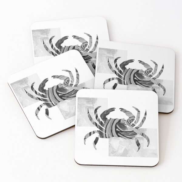 Item preview, Black And White Modern Crab Art designed and sold by Sharon Cummings Art.