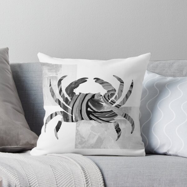 Item preview, Black And White Modern Crab Art designed and sold by Sharon Cummings Art.