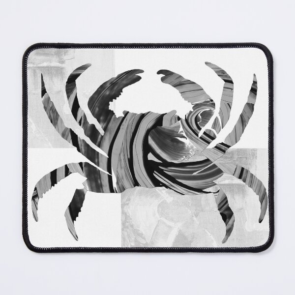 Item preview, Black And White Modern Crab Art designed and sold by Sharon Cummings Art.