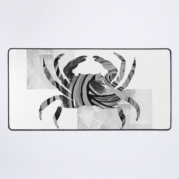 Item preview, Black And White Modern Crab Art designed and sold by Sharon Cummings Art.