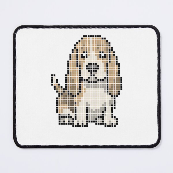 Item preview, Pixeled Basset hound (lemon) designed and sold by Brain Fart Buffet.