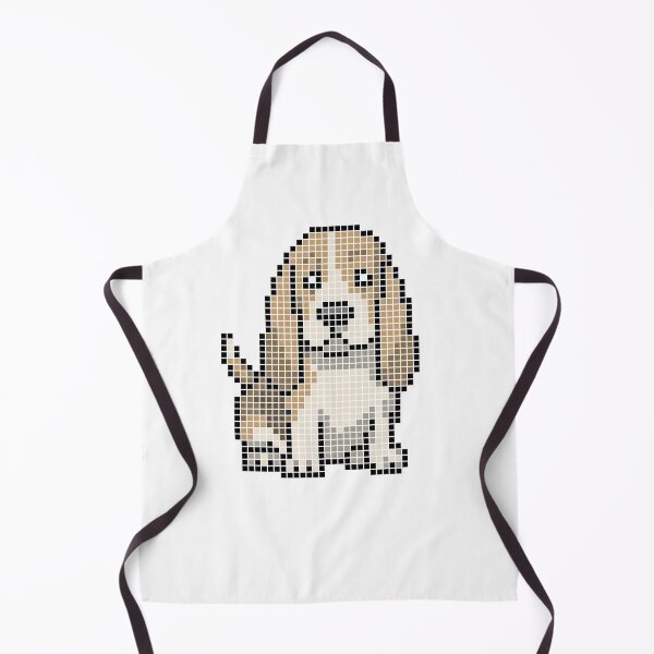 Item preview, Pixeled Basset hound (lemon) designed and sold by Brain Fart Buffet.