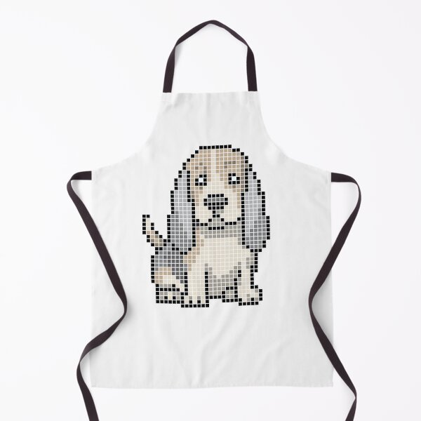 Item preview, Pixeled Basset hound (blue and tan) designed and sold by Brain Fart Buffet.