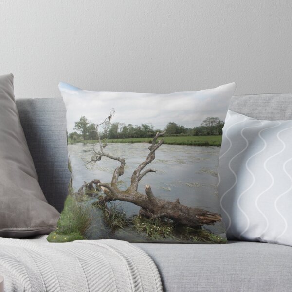 Item preview, Fallen Tree with River Water-Crowfoot in the River Teifi designed and sold by Kate Anderson Art.