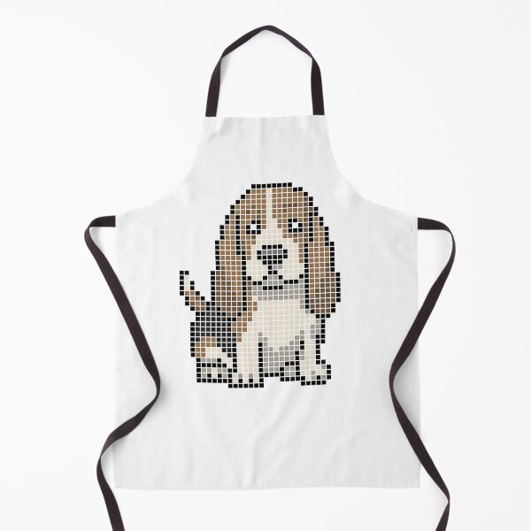 Item preview, Pixeled Basset hound (tri) designed and sold by Brain Fart Buffet.