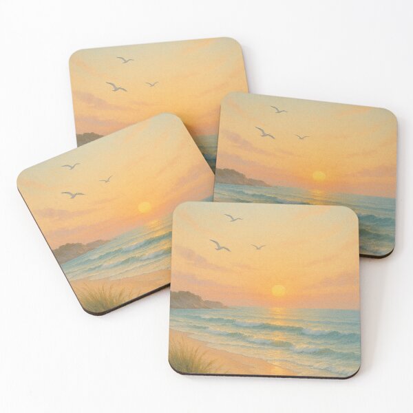 Item preview, Coastal Sunrise designed and sold by TheWonkyEaselCo.