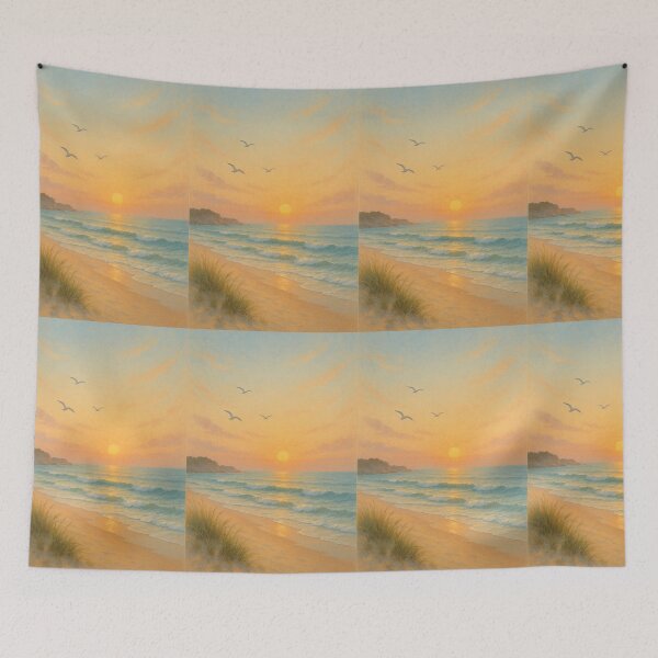 Item preview, Coastal Sunrise designed and sold by TheWonkyEaselCo.
