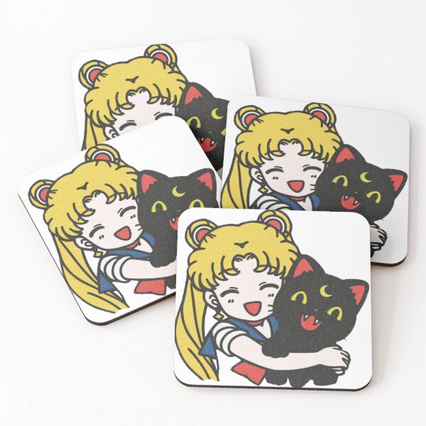 Item preview, Sailor Moon and Luna designed and sold by pastel.moonwave.