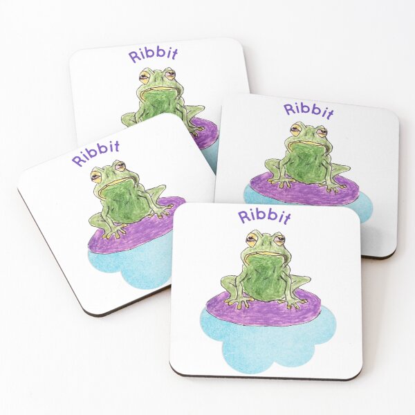 Item preview, Ribbit Frog on a Lilypad on a Cloud by Joe Denney Jimmy Alloul designed and sold by Licorice Moon.