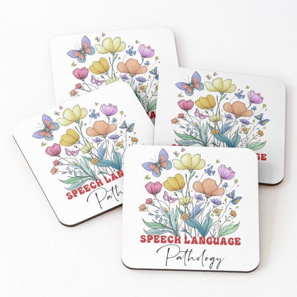 Item preview, Speech Language Butterfly Garden – Floral SLP Therapist Appreciation Gifts designed and sold by minlik.