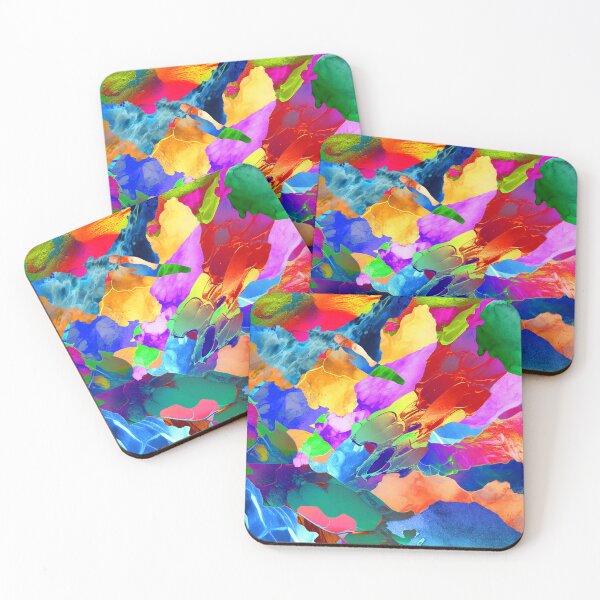 Item preview, colorful collage of curious textures designed and sold by chambergambit.