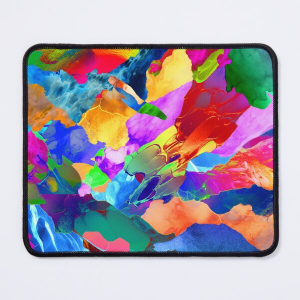 Item preview, colorful collage of curious textures designed and sold by chambergambit.