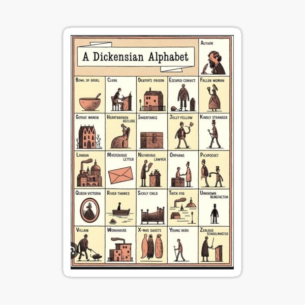 Item preview, Dickensian Alphabet designed and sold by CMooreWorx.