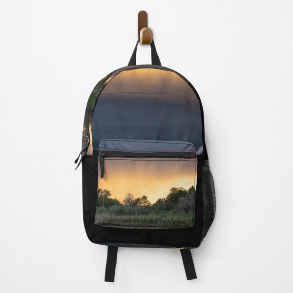 Item preview, Landscape sunset reflection in a pond with farm designed and sold by PTPhotoLLC.