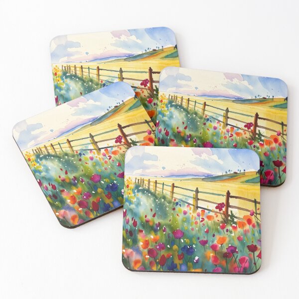 Item preview, The corn field（watercolour + AI) designed and sold by artsmeow.