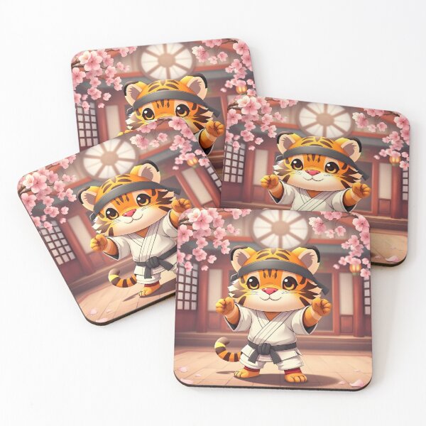 Item preview, Karate Kawaii Baby Tiger designed and sold by debbiedwarika.