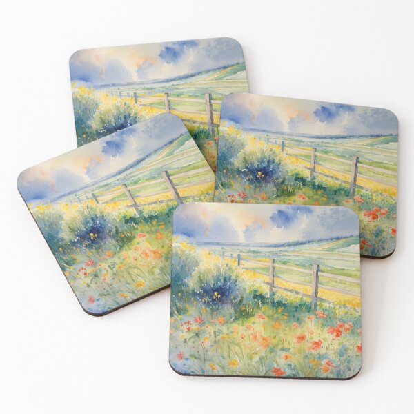 Item preview, The corn field2（watercolour + AI) designed and sold by artsmeow.