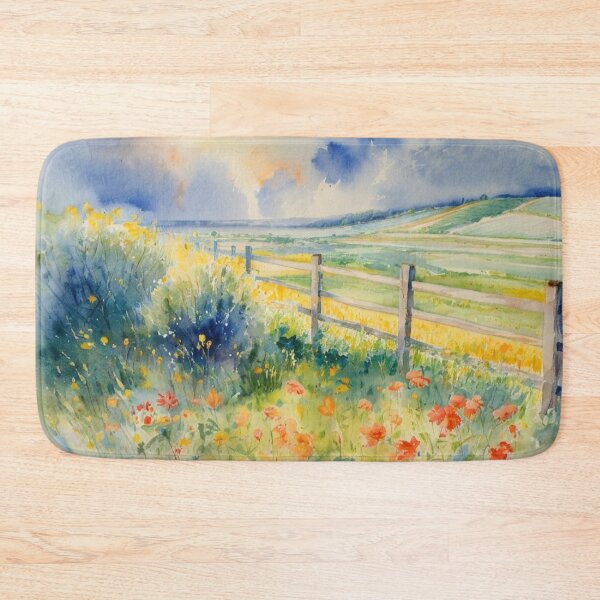 Item preview, The corn field2（watercolour + AI) designed and sold by artsmeow.