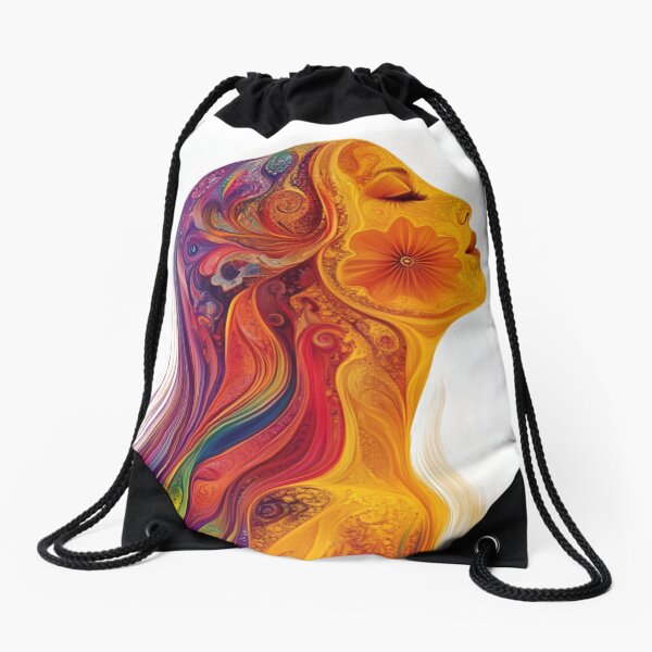 Item preview, portrait of a hippie woman designed and sold by Elite Print Studio.