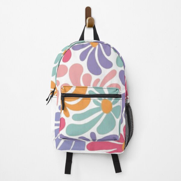 Artikelvorschau, Motif Floral Coloré – Design Rétro pour Sac à Dos entworfen und verkauft von MeowLoka ⭐⭐⭐⭐.