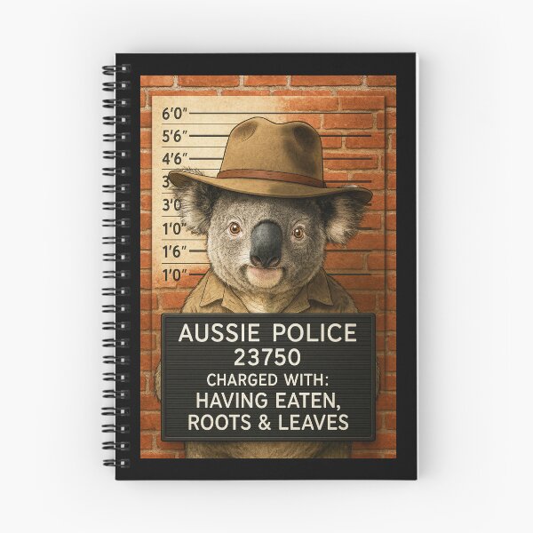 Item preview, Koala Mugshot – Outback Offender Funny Aussie Animal Art designed and sold by Michael van der Hoorn.