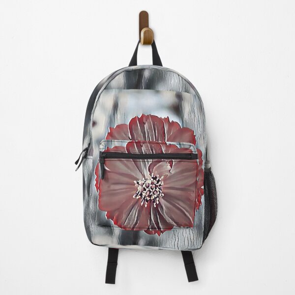 Item preview, 1 Bold Red Bloom with Yellow Heart ? | Striking Red Flower Field Art Print designed and sold by POETTICA.