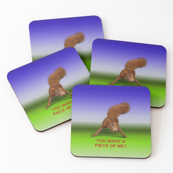 Item preview, Angry Squirrel You Want a Piece of Me? Funny Animal Attitude designed and sold by SandyMDesigns.