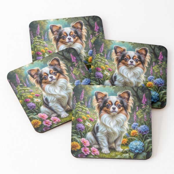 Item preview, Toby Papillion Puppy Portrait Painting designed and sold by Heart and Soul Studio.