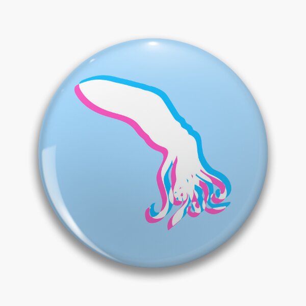 Item preview, Octopus 3D illusion design cool blue red cyan pink dimensional designed and sold by shirt-o-mat.