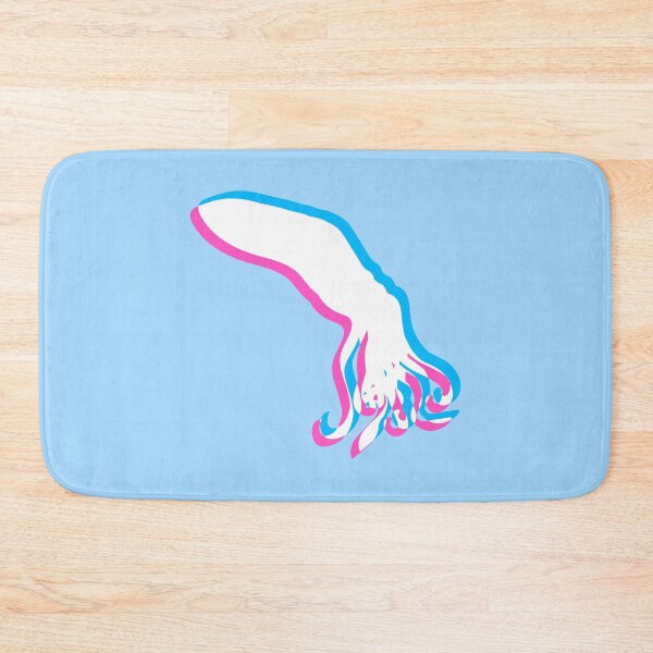 Item preview, Octopus 3D illusion design cool blue red cyan pink dimensional designed and sold by shirt-o-mat.