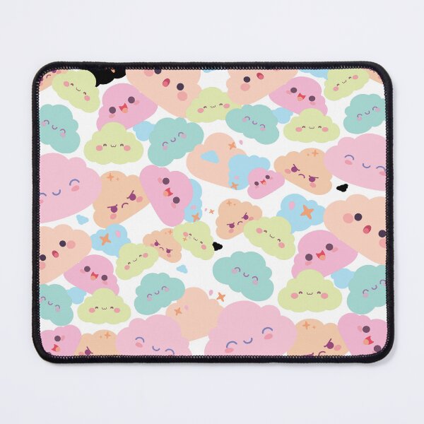 Item preview, Happy Pastel Clouds – Kawaii Sky Pattern designed and sold by ForcePrint.