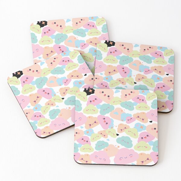 Item preview, Happy Pastel Clouds – Kawaii Sky Pattern designed and sold by ForcePrint.