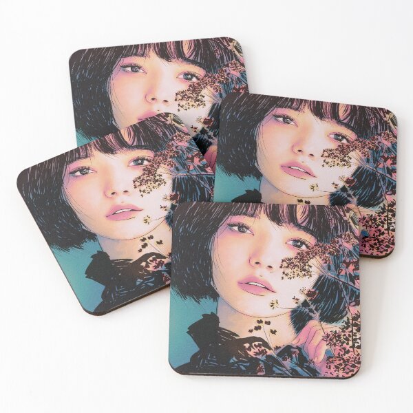 Item preview, Girl with the Flowers (COLOR) designed and sold by yiskamiho.