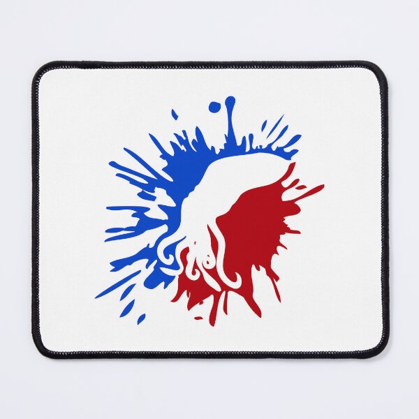 Item preview, Octopus red blue sport logo colors drop graffiti spray designed and sold by shirt-o-mat.