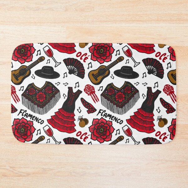 Item preview, Spanish Flamenco Dance Music Themed Digital Drawing designed and sold by Sweet & Spicy Studio.